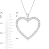 Thumbnail Image 6 of KAY Lab-Grown Diamonds Heart Necklace 1-1/2 ct tw Round-Cut 14K White Gold 18"