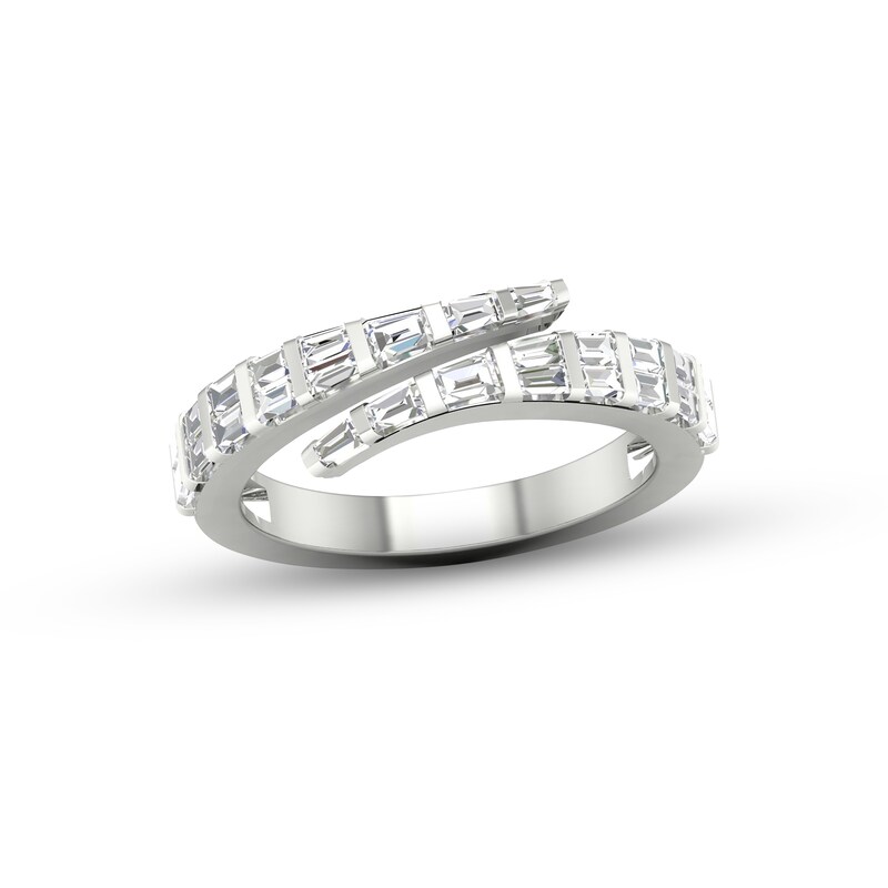 Lab-Created Diamonds by KAY Baguette-Cut Wrap Ring 1/2 ct tw 14K White Gold