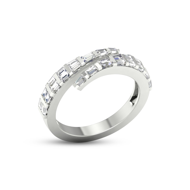Lab-Created Diamonds by KAY Baguette-Cut Wrap Ring 1/2 ct tw 14K White Gold