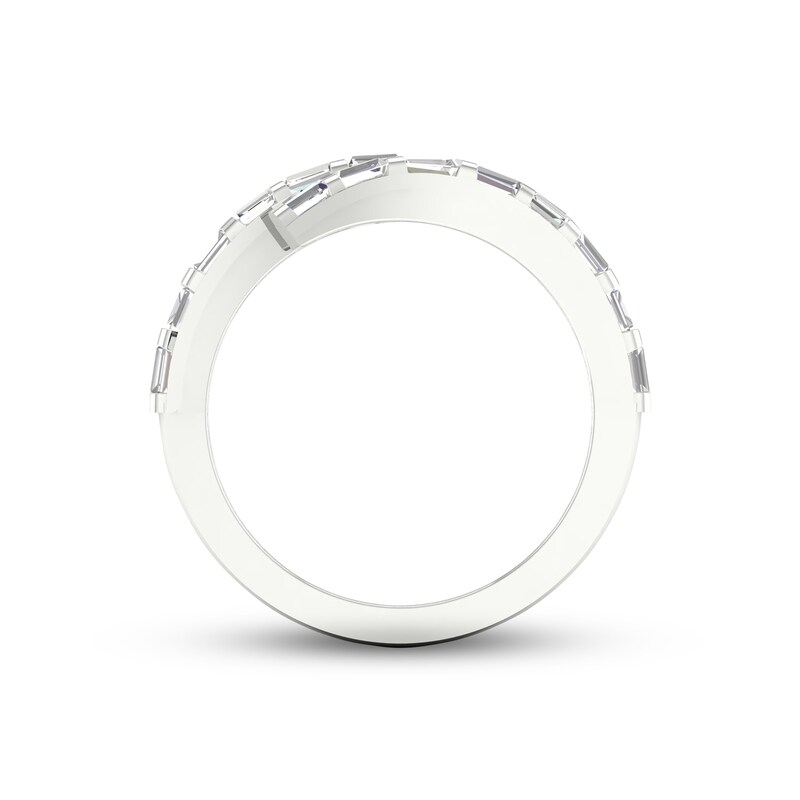 Lab-Created Diamonds by KAY Baguette-Cut Wrap Ring 1/2 ct tw 14K White Gold