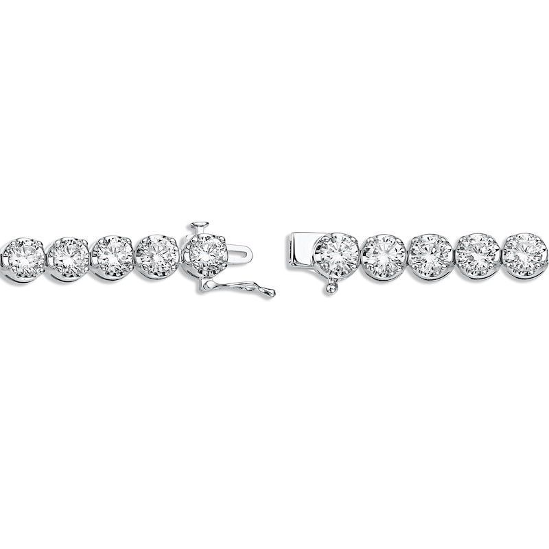 Main Image 3 of KAY Lab-Grown Diamonds Line Bracelet 12 ct tw 14K White Gold 7"