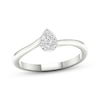 Diamond Promise Ring 1/6 ct tw Round-cut Sterling Silver