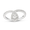 Thumbnail Image 1 of Love Entwined Diamond Ring 1/3 ct tw Round-cut 10K White Gold