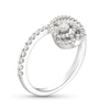 Thumbnail Image 2 of Love Entwined Diamond Ring 1/3 ct tw Round-cut 10K White Gold