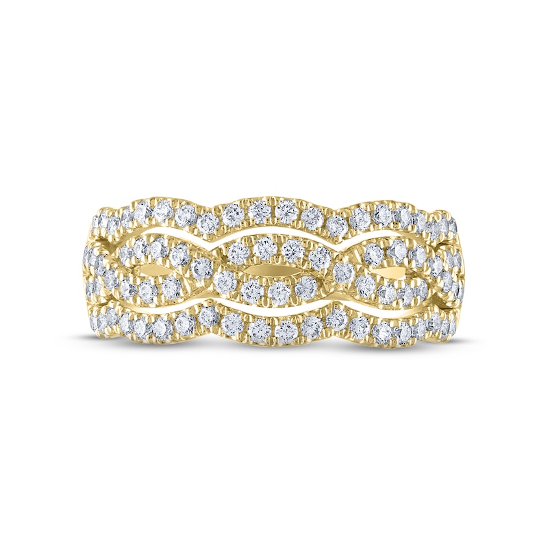 THE LEO Diamond Anniversary Band 3/4 ct tw Round-cut 14K Yellow Gold