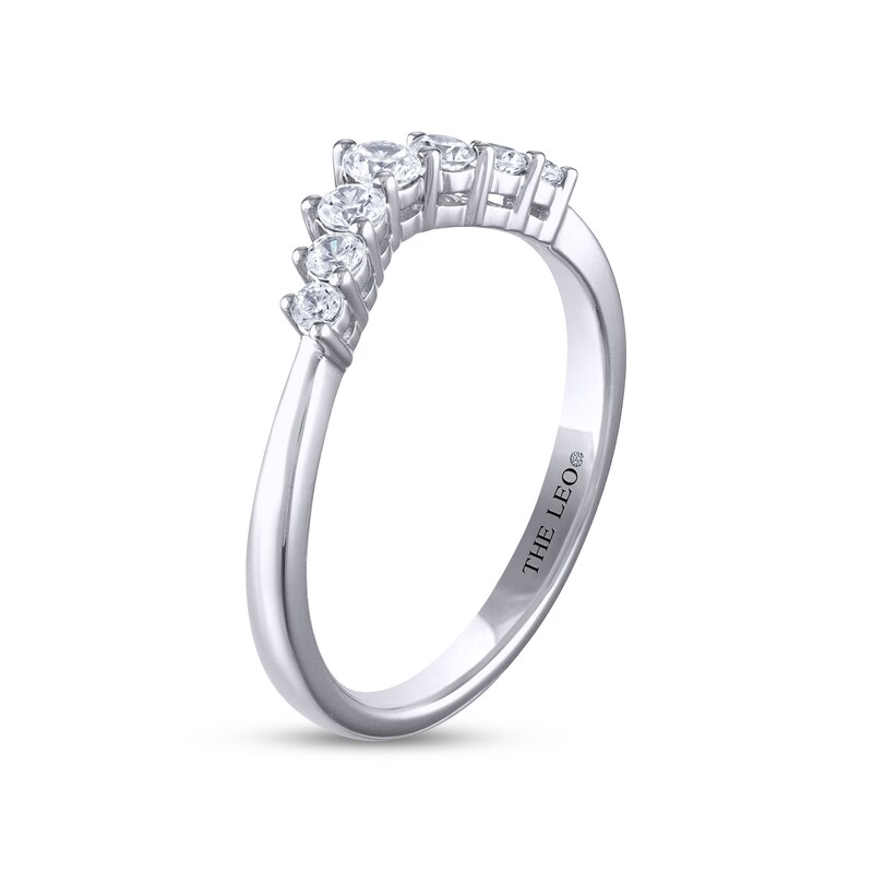 THE LEO Diamond Anniversary Band 1/3 ct tw Round-cut 14K White Gold
