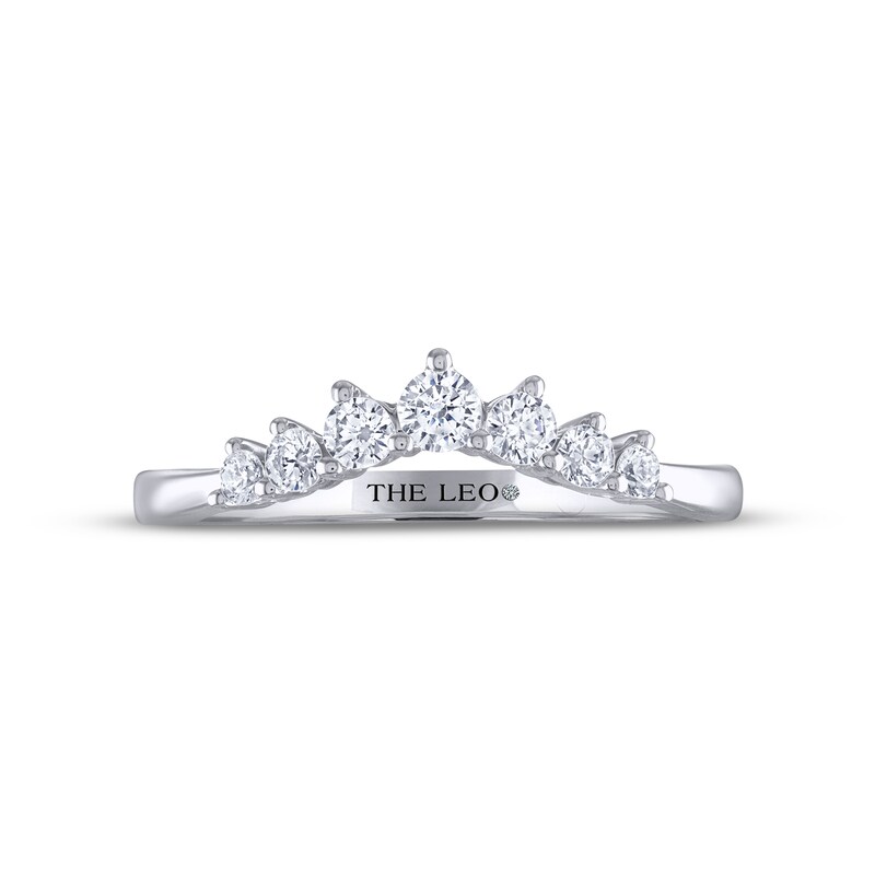 THE LEO Diamond Anniversary Band 1/3 ct tw Round-cut 14K White Gold