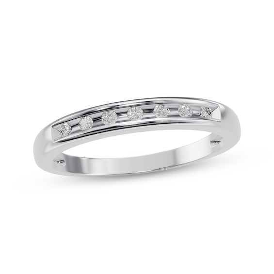 Adore Diamond Wedding Band 1/15 ct tw 10K White Gold