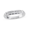 Thumbnail Image 8 of Adore Men's Diamond Wedding Band 1/20 ct tw 10K White Gold