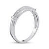 Thumbnail Image 9 of Adore Men's Diamond Wedding Band 1/20 ct tw 10K White Gold