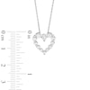 Thumbnail Image 2 of KAY Lab-Grown Diamonds Heart Necklace 1/2 ct tw 14K White Gold 18"