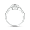 Thumbnail Image 2 of Diamond Milgrain Circle Promise Ring 1/5 ct tw Sterling Silver