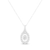 Thumbnail Image 1 of Unstoppable Love Oval-Cut Lab-Grown diamond Necklace 1 ct tw 14K White Gold 18”