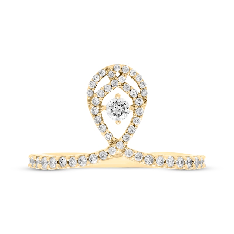 Love Entwined Round-Cut Diamond Fashion Ring 1/3 ct tw 10K Yellow Gold