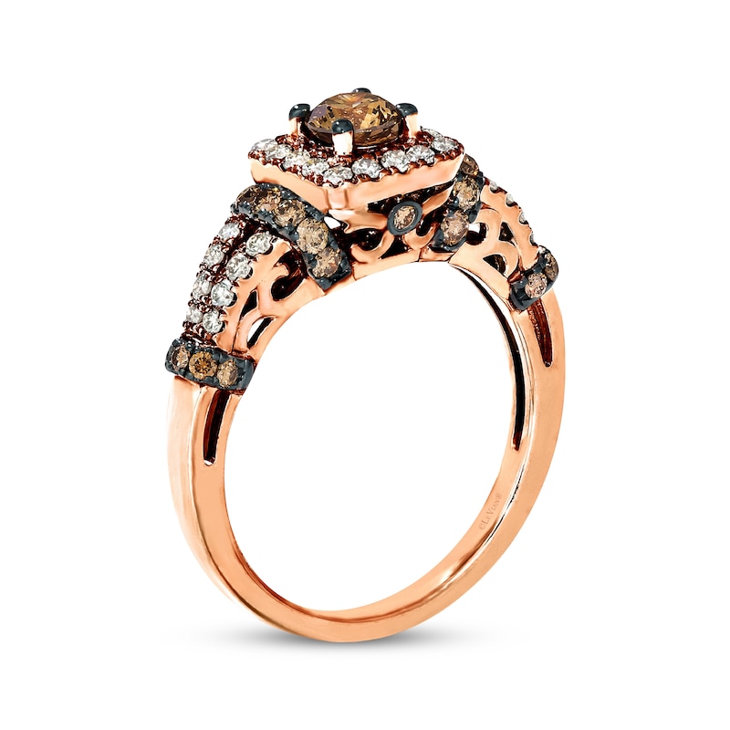 Le Vian Chocolate Diamond Ring 1 ct tw 14K Strawberry Gold