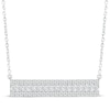 Thumbnail Image 1 of KAY Lab-Grown Diamonds Bar Necklace 1/2 ct tw 10K White Gold 18"