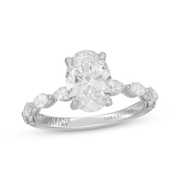 Neil Lane Artistry Oval-Cut Lab-Created Diamond Engagement Ring 2-5/8 ct tw 14K White Gold