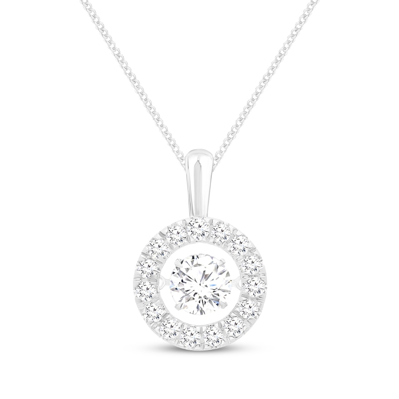 Main Image 1 of Unstoppable Love Lab-Grown Diamond Necklace 1-1/2 ct tw 10K White Gold 19"