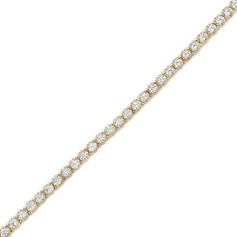 Main Image 2 of KAY Lab-Grown Diamonds Line Bracelet 10 ct tw 10K Yellow Gold 7.25"