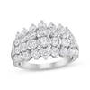 Thumbnail Image 0 of Lab-Created Diamonds by KAY Multi-Row Fashion Ring 2 ct tw 10K White Gold