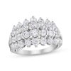 Thumbnail Image 1 of KAY Lab-Grown Diamonds Multi-Row Fashion Ring 2 ct tw 10K White Gold