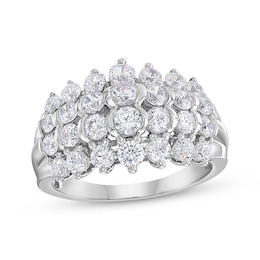 KAY Lab-Grown Diamonds Multi-Row Fashion Ring 2 ct tw 10K White Gold