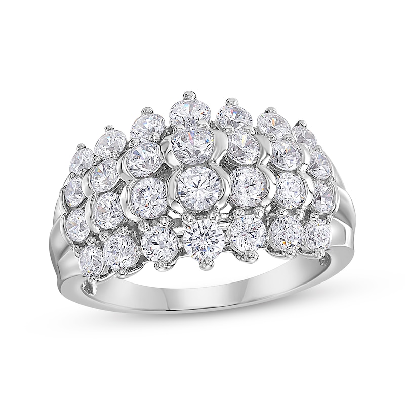 Main Image 1 of KAY Lab-Grown Diamonds Multi-Row Fashion Ring 2 ct tw 10K White Gold