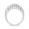 Thumbnail Image 2 of Lab-Created Diamonds by KAY Multi-Row Fashion Ring 2 ct tw 10K White Gold