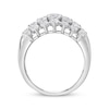 Thumbnail Image 3 of KAY Lab-Grown Diamonds Multi-Row Fashion Ring 2 ct tw 10K White Gold