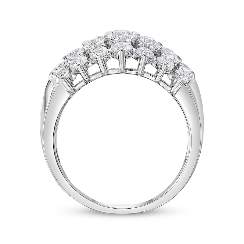 Main Image 3 of KAY Lab-Grown Diamonds Multi-Row Fashion Ring 2 ct tw 10K White Gold