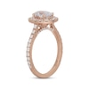 Thumbnail Image 2 of Neil Lane Artistry Oval-Cut Lab-Grown Diamond Halo Engagement Ring 2 ct tw 14K Rose Gold