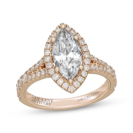 Neil Lane Artistry Marquise-Cut Lab-Grown Diamond Engagement Ring 2-3/4 ct tw 14K Yellow Gold