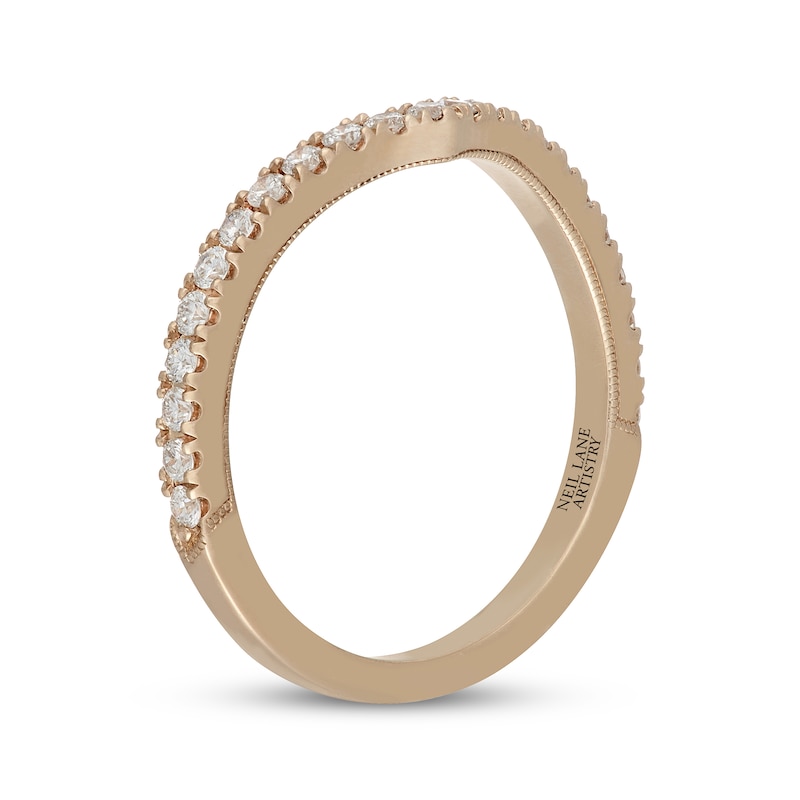 Main Image 2 of Neil Lane Artistry Lab-Grown Diamond Contour Wedding Band 1/3 ct tw 14K Yellow Gold