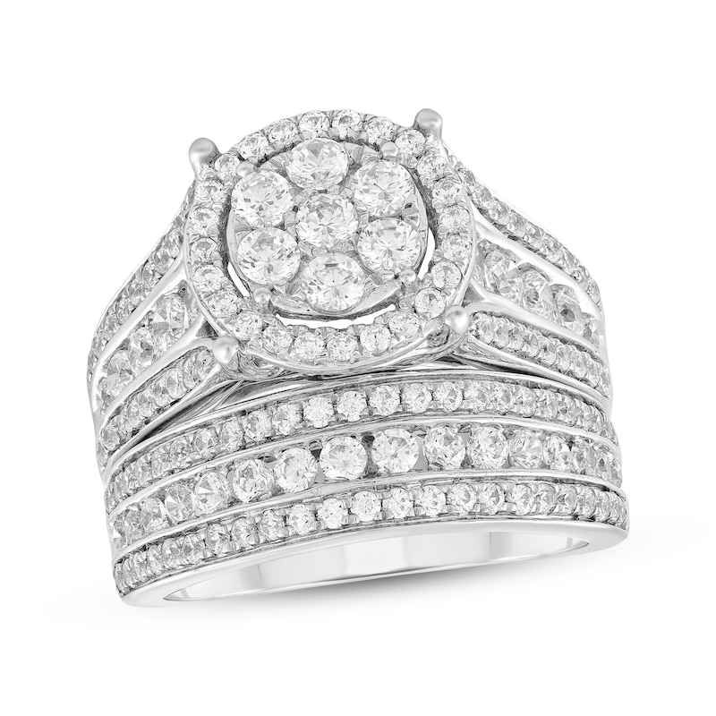 Main Image 1 of Adore Multi-Diamond Center Bridal Set 1-7/8 ct tw 10K White Gold