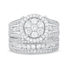 Thumbnail Image 3 of Adore Multi-Diamond Center Bridal Set 1-7/8 ct tw 10K White Gold