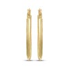 Thumbnail Image 2 of Textured Tapered Oval Hoop Earrings 14K Yellow Gold 24mm