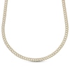 Thumbnail Image 1 of Men's Diamond Curb Chain Necklace 3-7/8 ct tw 10K Yellow Gold 22"