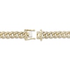 Thumbnail Image 3 of Men's Diamond Curb Chain Bracelet 1-1/2 ct tw 10K Yellow Gold 8.5"