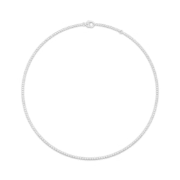KAY Lab-Grown Diamonds Bezel-Set Diamond Necklace 1 ct tw 10K White Gold 17"