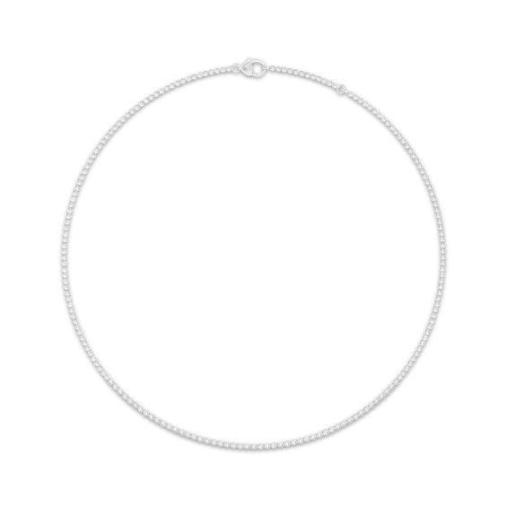 KAY Lab-Grown Diamonds Bezel-Set Diamond Necklace 1 ct tw 10K White Gold 17"