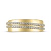 Thumbnail Image 3 of Adore Men's Diamond Diagonal Two-Row Ring 1/2 ct tw 14K Yellow Gold