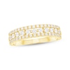 Thumbnail Image 1 of Adore Diamond Three-Row Anniversary Ring 1/2 ct tw 10K Yellow Gold