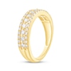 Thumbnail Image 2 of Adore Diamond Three-Row Anniversary Ring 1/2 ct tw 10K Yellow Gold