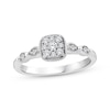 Thumbnail Image 1 of KAY Lab-Grown Diamonds Multi-Stone Cushion-Shaped Promise Ring 1/5 ct tw Sterling Silver
