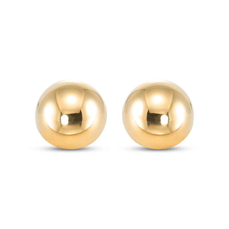 Main Image 2 of Ball Stud Earrings 24K Yellow Gold Vermeil Sterling Silver