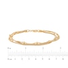 Thumbnail Image 4 of Layered Bead Bracelet 24K Yellow Gold Vermeil Sterling Silver 7.5"