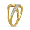 Thumbnail Image 2 of Diamond Twist Loop Fashion Ring 1/2 ct tw 10K Yellow Gold