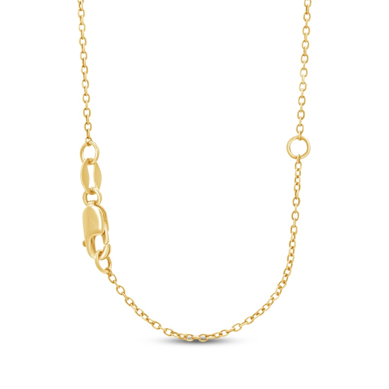 Main Image 3 of Lab-Grown Diamond Heart Necklace 1 ct tw 24K Yellow Gold Vermeil Sterling Silver 18"