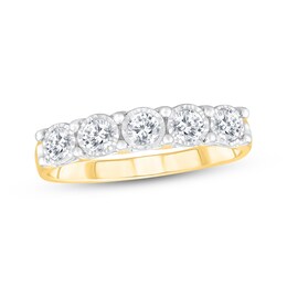 Adore Diamond Five-Stone Anniversary Ring 1/2 ct tw 10K Yellow Gold