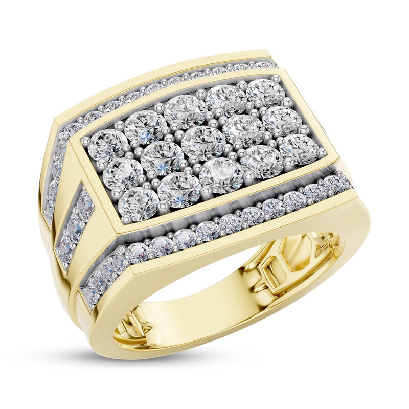 Main Image 2 of KAY Lab-Grown Diamonds Men's Ring 2-1/2 ct tw 10K Yellow Gold